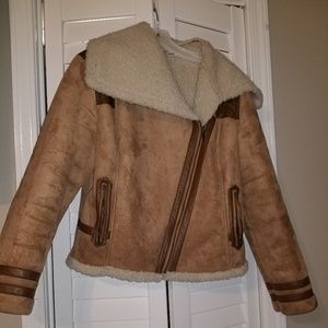 Old Navy Faux suede sherpa Jacket